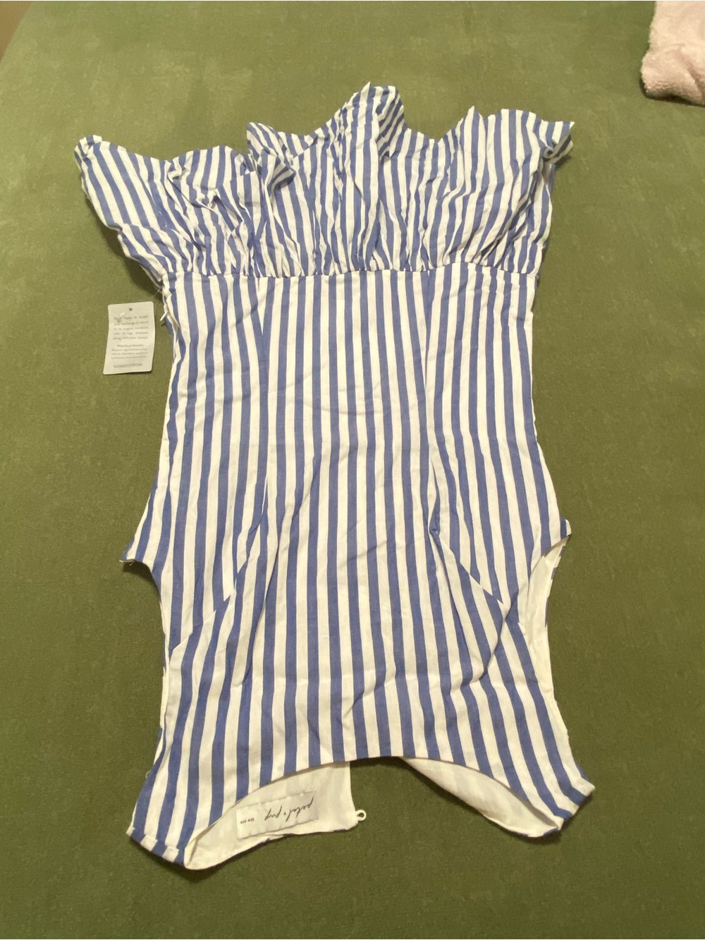 Pedal and pup blue stripe dress size 4
